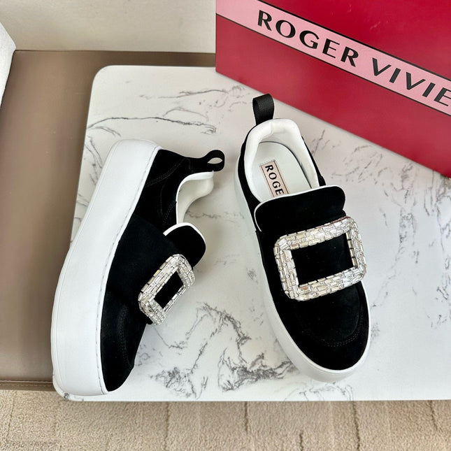 VIV' UP SNEAKERS IN BLACK SUEDE