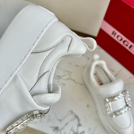 VIV' UP SNEAKERS IN WHITE CALFSKIN