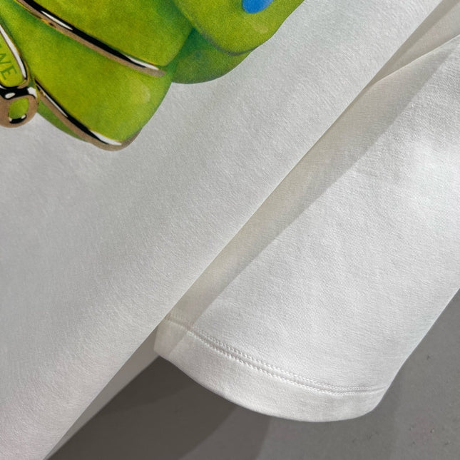 Loewe 25 T-shirt White mix Green Cotton 210229