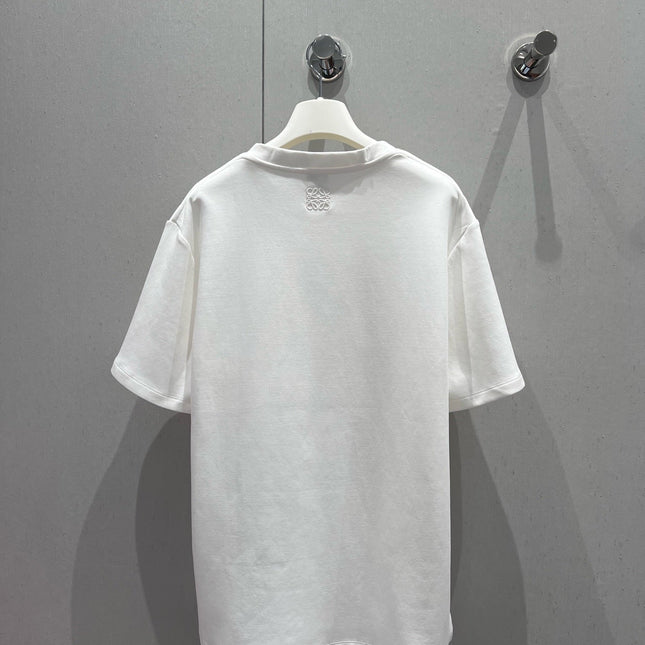 Loewe 25 T-shirt White mix Green Cotton 210229