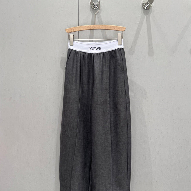 Loewe 25 Print Ribbed Waist Trousers Cotton