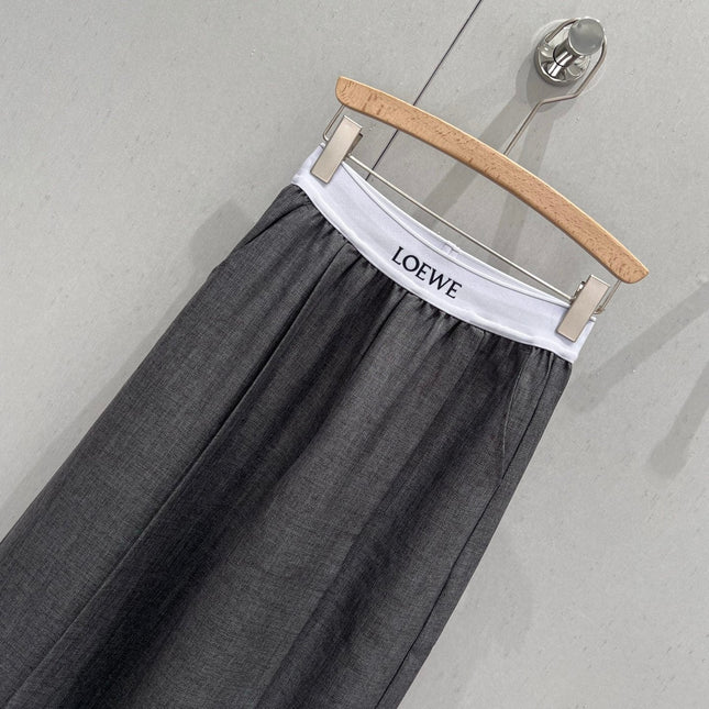 Loewe 25 Print Ribbed Waist Trousers Cotton