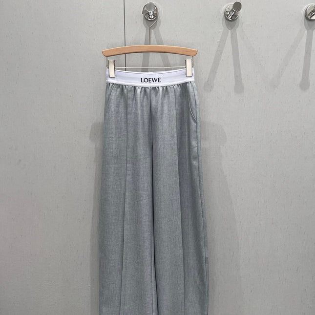 Loewe 25 Print Ribbed Waist Trousers Cotton