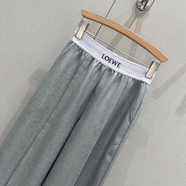 Loewe 25 Print Ribbed Waist Trousers Cotton