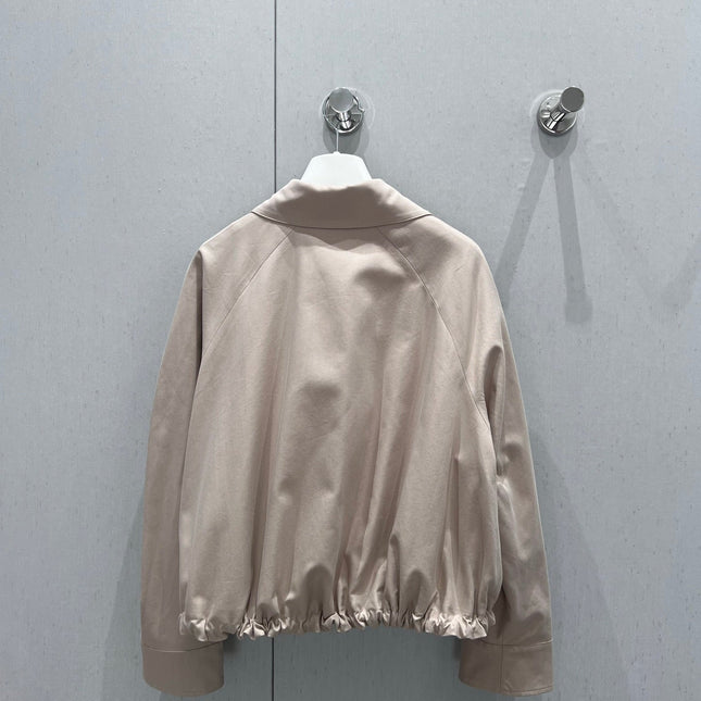 Loewe 25 Jacket Beige Cotton