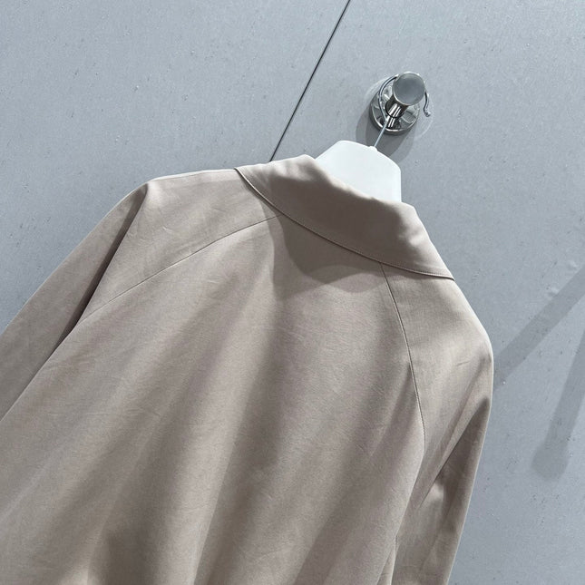 Loewe 25 Jacket Beige Cotton