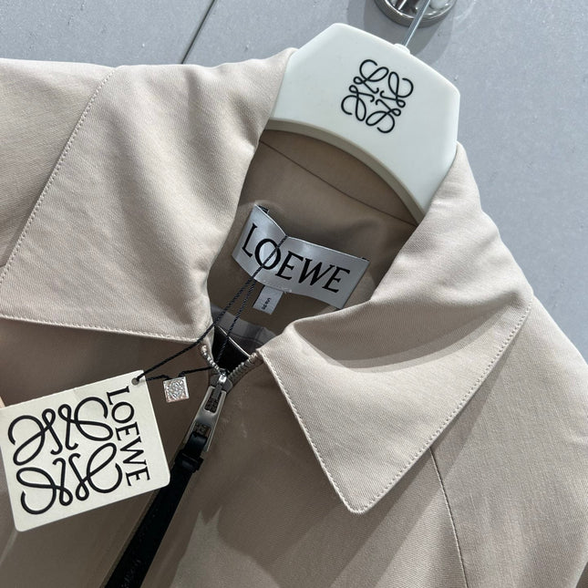 Loewe 25 Jacket Beige Cotton