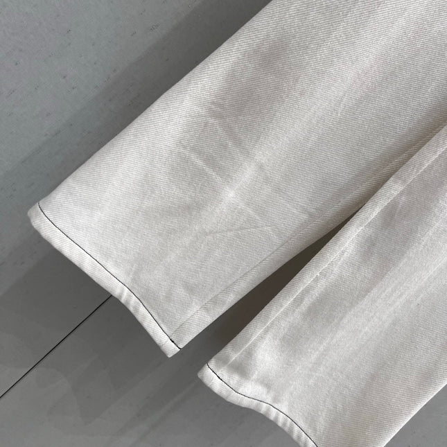 CC 25 Straight Jeans White Cotton