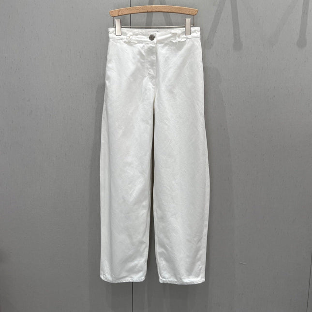 CC 25 Logo Jeans White Cotton