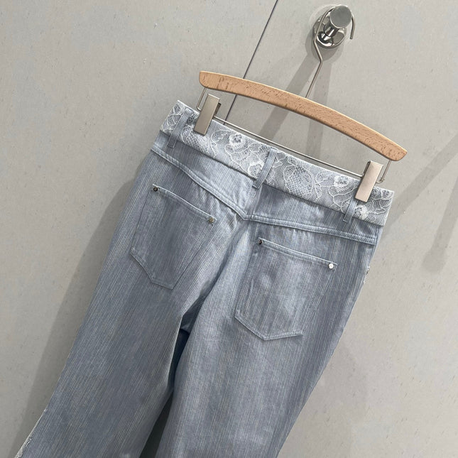 CC Flared Jeans Blue Gray Cotton