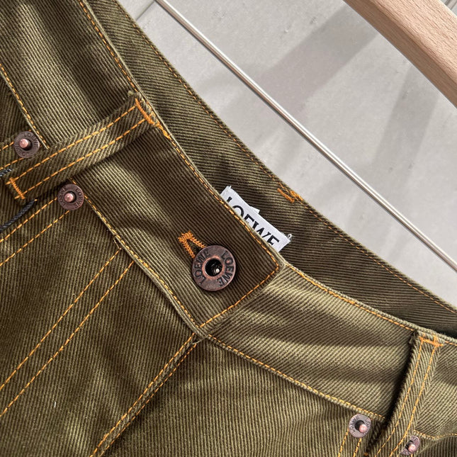 Loewe 25 Straight Wide-leg Jeans Cotton