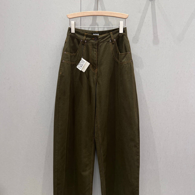 Loewe 25 Straight Wide-leg Jeans Cotton