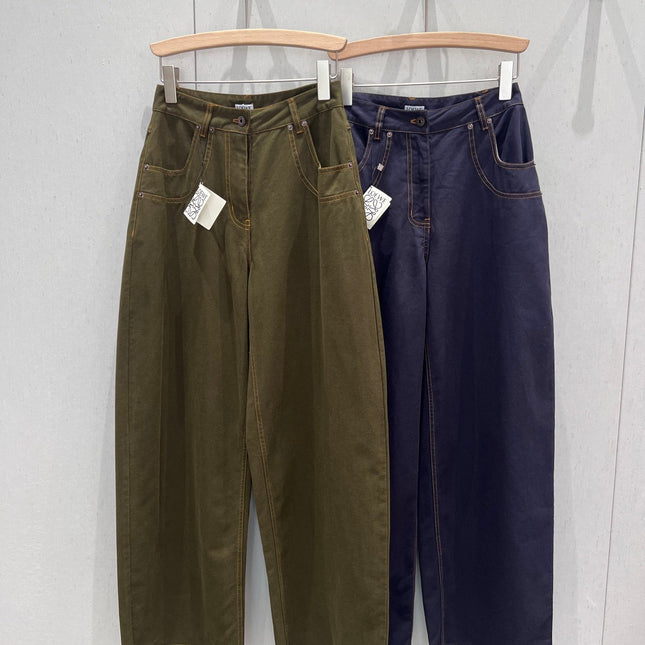 Loewe 25 Straight Wide-leg Jeans Cotton