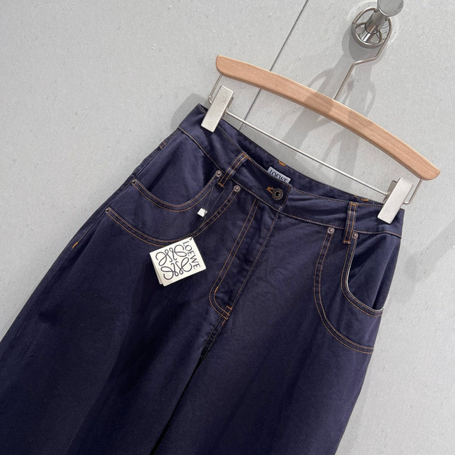 Loewe 25 Straight Wide-leg Jeans Cotton