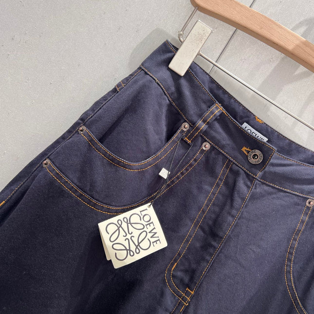 Loewe 25 Straight Wide-leg Jeans Cotton