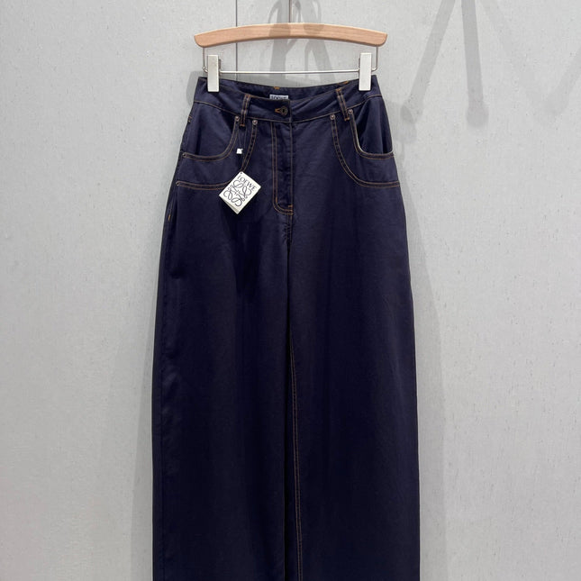 Loewe 25 Straight Wide-leg Jeans Cotton