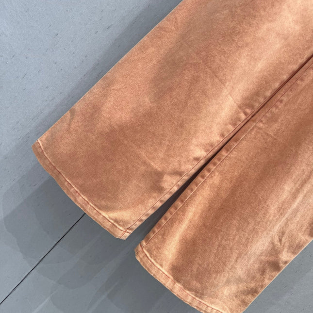 CC 25 Straight Jeans Orange Cotton