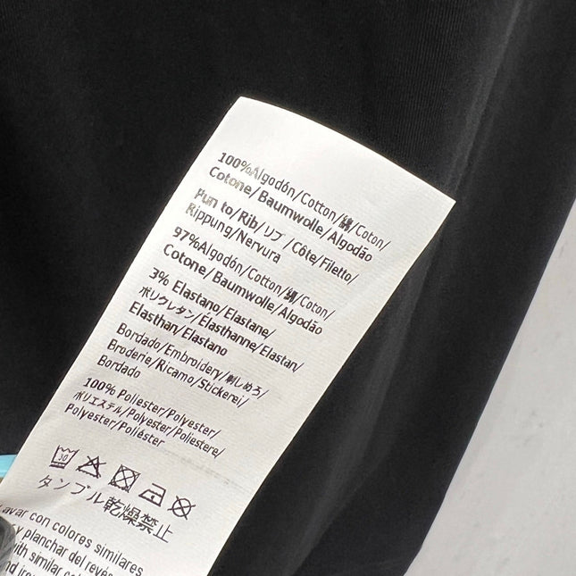 Loewe 25 Embroidered Short-sleeved T-shirt Black Cotton 221445