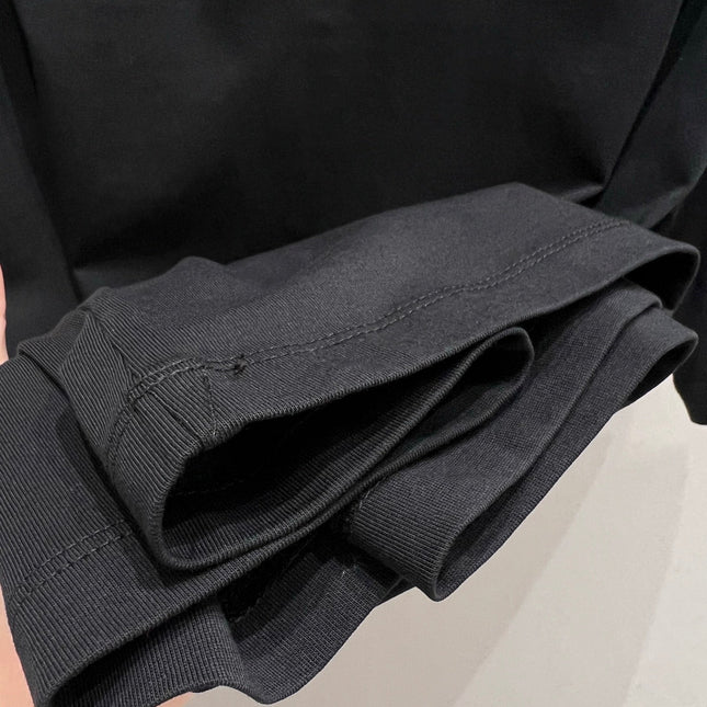 Loewe 25 Embroidered Short-sleeved T-shirt Black Cotton 221445