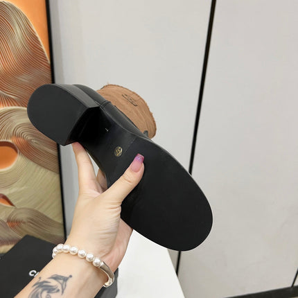 HIGH BOOTS 5.5 CM IN BLACK LAMBSKIN AND CHOCOLATE BROWN FABRIC