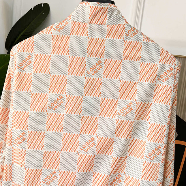 LV ORANGE AND GRAY DAMIER JACKET 239117