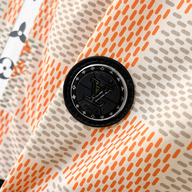 LV ORANGE AND GRAY DAMIER JACKET 239117