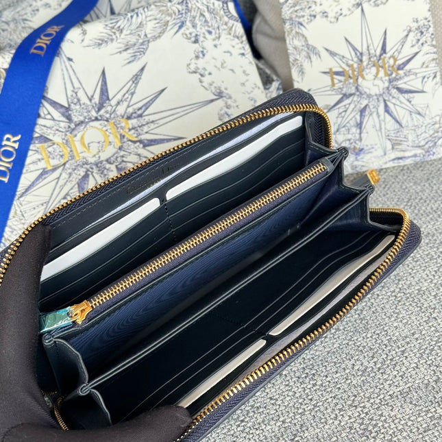 MONTAIGNE VOYAGEUR LONG WALLET 20 IN BLACK MONOGRAM OBLIQUE JACQUARD