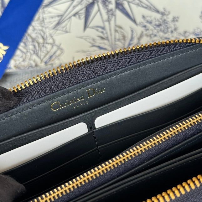 MONTAIGNE VOYAGEUR LONG WALLET 20 IN BLACK MONOGRAM OBLIQUE JACQUARD