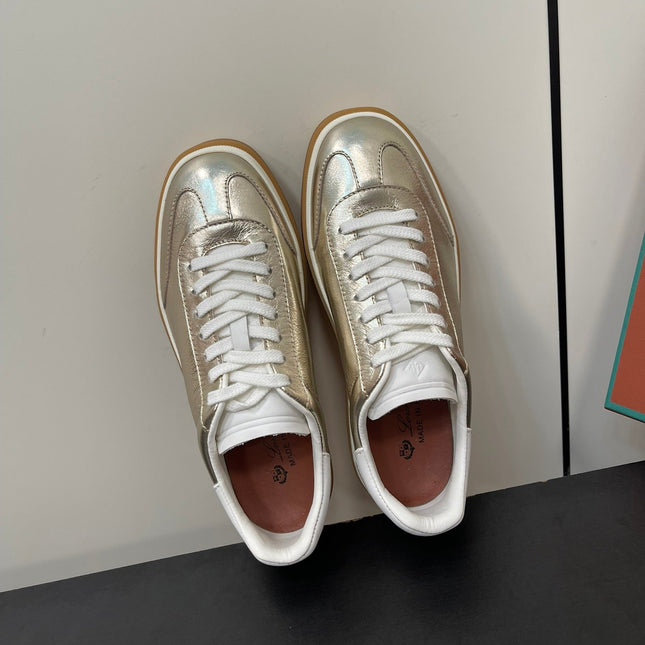 LP TENNIS WALK SNEAKERS LIGHT GOLD CALFSKIN