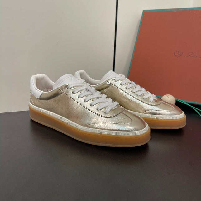 LP TENNIS WALK SNEAKERS LIGHT GOLD CALFSKIN