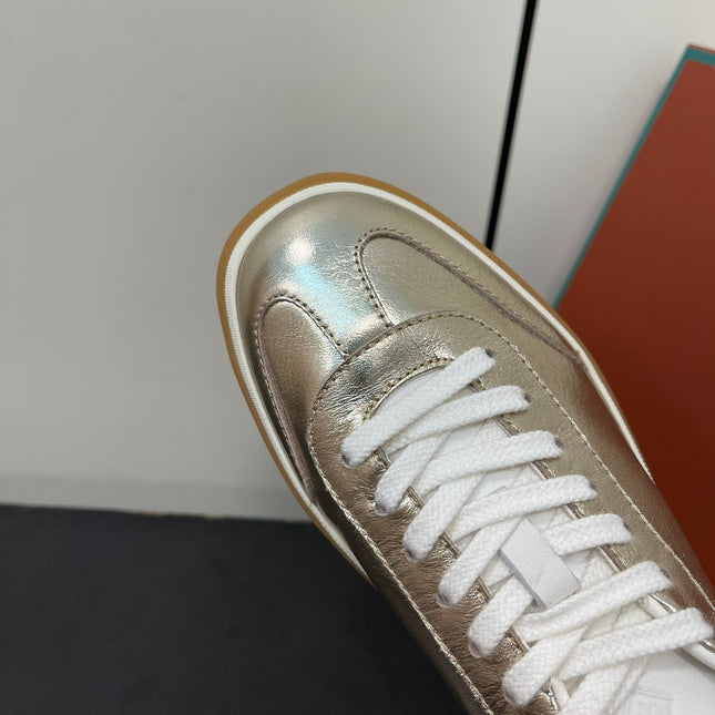 LP TENNIS WALK SNEAKERS LIGHT GOLD CALFSKIN