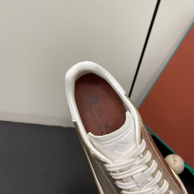 LP TENNIS WALK SNEAKERS LIGHT GOLD CALFSKIN
