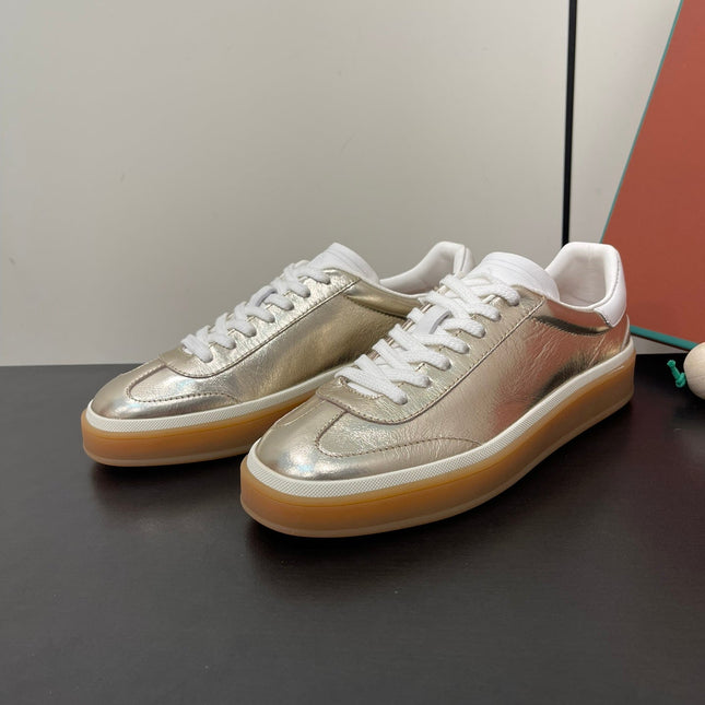 LP TENNIS WALK SNEAKERS LIGHT GOLD CALFSKIN