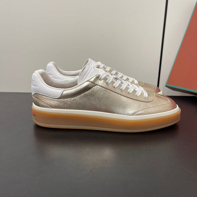 LP TENNIS WALK SNEAKERS LIGHT GOLD CALFSKIN
