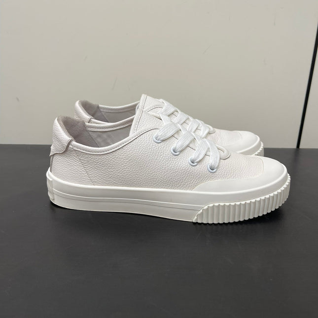 LP CLASSIC BISCUIT SNEAKERS WHITE CALFSKIN