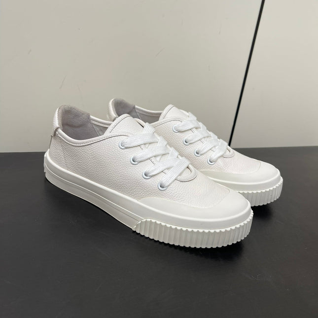 LP CLASSIC BISCUIT SNEAKERS WHITE CALFSKIN