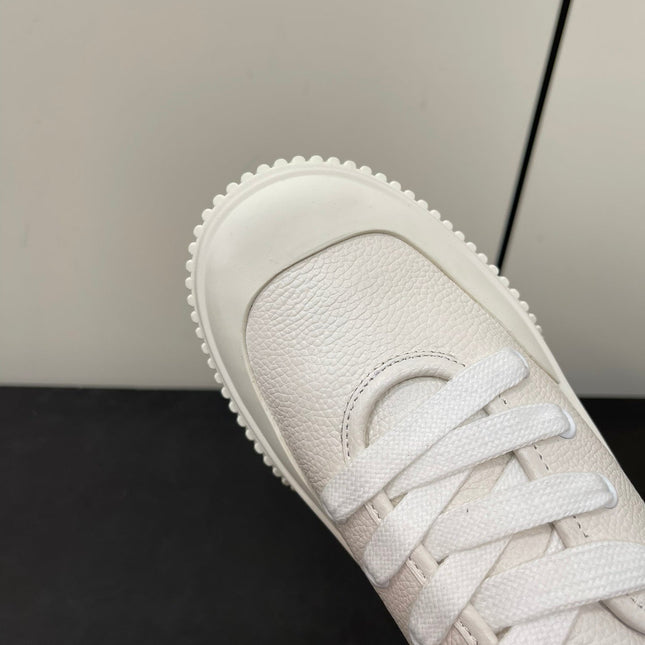 LP CLASSIC BISCUIT SNEAKERS WHITE CALFSKIN