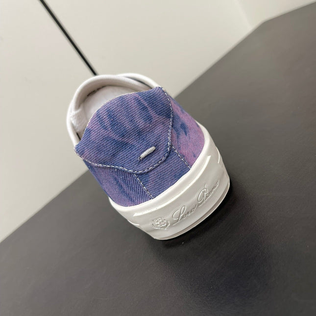 LP CLASSIC BISCUIT SNEAKER LAPIS CALFSKIN