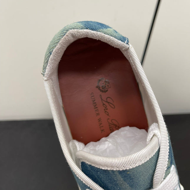 LP CLASSIC BISCUIT SNEAKER SAPPHIRE CALFSKIN