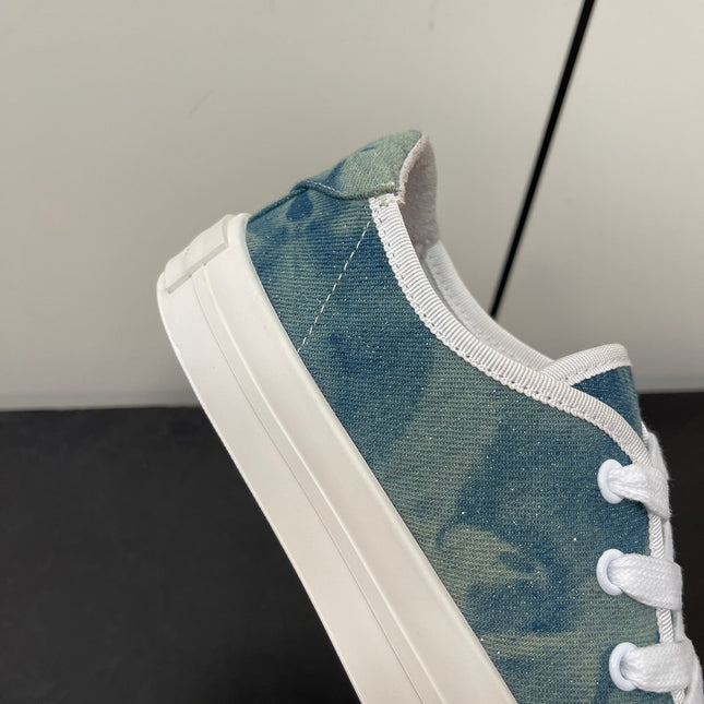 LP CLASSIC BISCUIT SNEAKER SAPPHIRE CALFSKIN