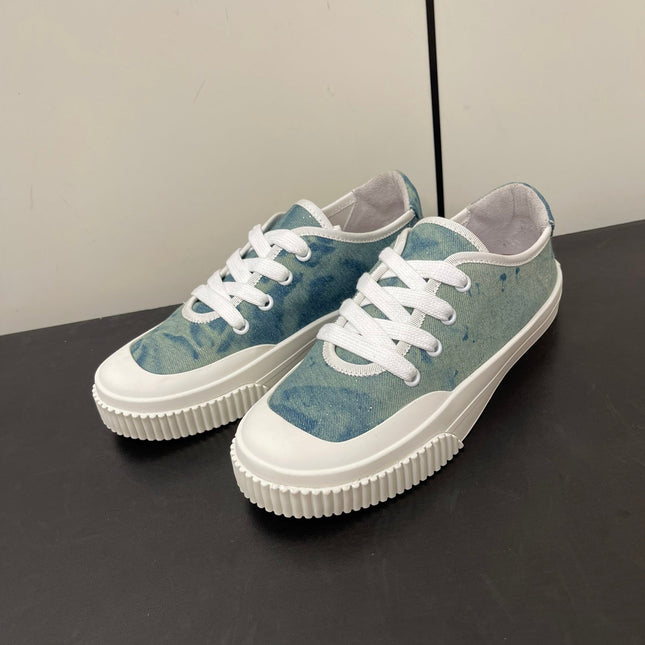 LP CLASSIC BISCUIT SNEAKER SAPPHIRE CALFSKIN