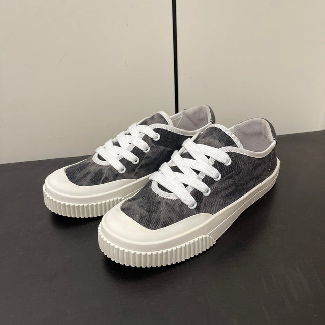 LP CLASSIC BISCUIT SNEAKER CHARCOAL CALFSKIN