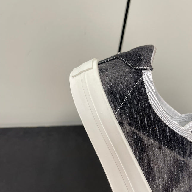 LP CLASSIC BISCUIT SNEAKER CHARCOAL CALFSKIN