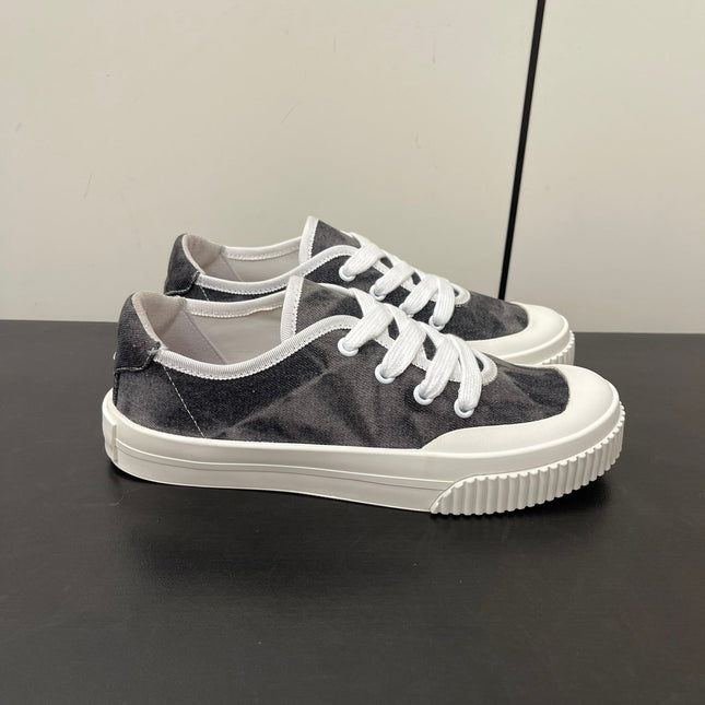 LP CLASSIC BISCUIT SNEAKER CHARCOAL CALFSKIN