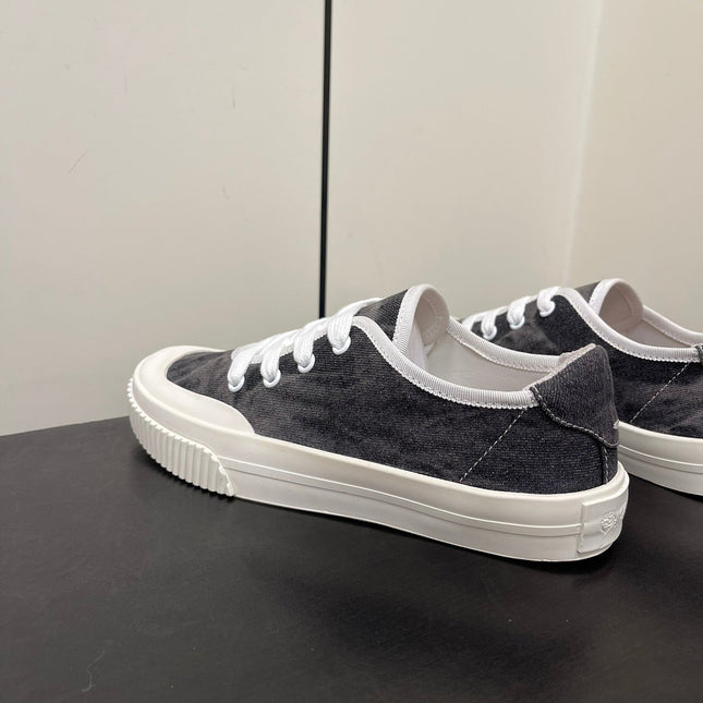 LP CLASSIC BISCUIT SNEAKER CHARCOAL CALFSKIN