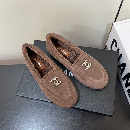 LOAFER IN PENNY BROWN SUEDE AND SOLF FLEECE LINING