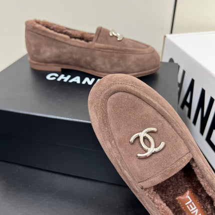 LOAFER IN PENNY BROWN SUEDE AND SOLF FLEECE LINING