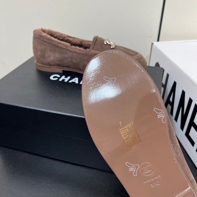 LOAFER IN PENNY BROWN SUEDE AND SOLF FLEECE LINING