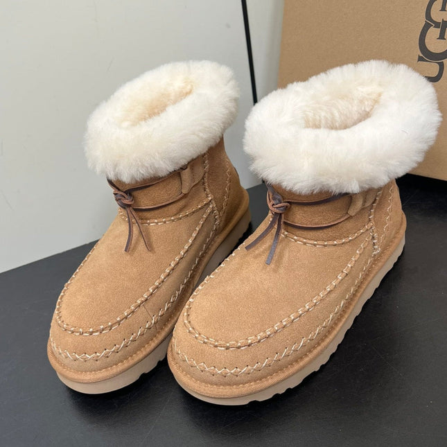 CLASSIC MINI ALPINE IN CHESTNUT BROWN SUEDE