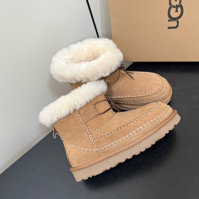 CLASSIC MINI ALPINE IN CHESTNUT BROWN SUEDE